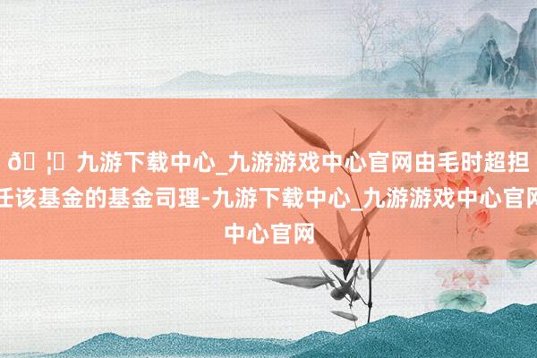 🦄九游下载中心_九游游戏中心官网由毛时超担任该基金的基金司理-九游下载中心_九游游戏中心官网
