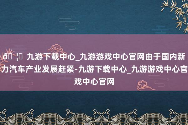 🦄九游下载中心_九游游戏中心官网由于国内新动力汽车产业发展赶紧-九游下载中心_九游游戏中心官网